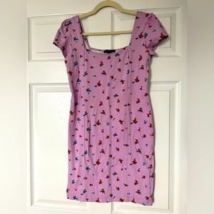 Purple Floral Dress